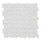 Msi White And Gray Matte SAMPLE Basketweave Porcelain Mosaic Tile ZOR-MD-0413-SAM - alternate 1